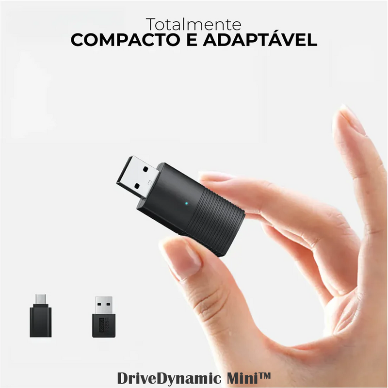 Adaptador Sem fio CarPlay/Android Auto para Multimídia - DriveDynamic Mini™ [PROMOÇÃO LIMITADA]