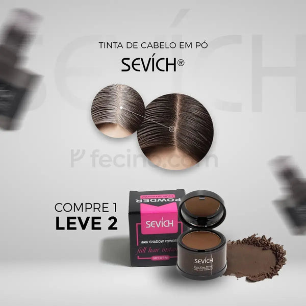 Sevích® - Tinta de Cabelo em Pó Cobre Todos os Fios Brancos (Leve 2, Pague 1)