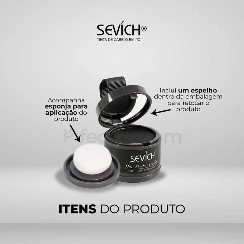 Sevích® - Tinta de Cabelo em Pó Cobre Todos os Fios Brancos (Leve 2, Pague 1)