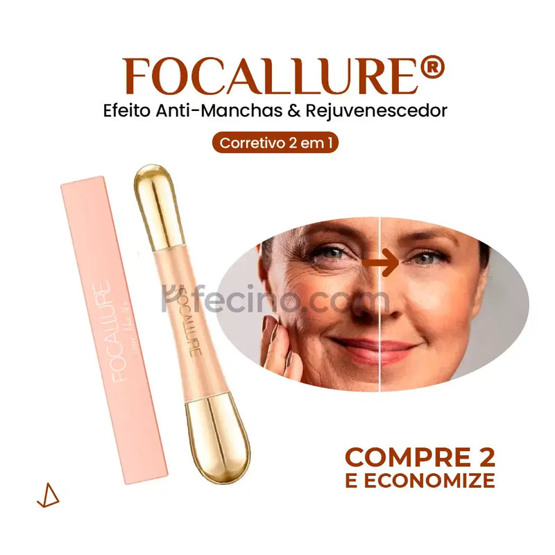 Focallure® - Corretivo 2 em 1 Efeito Anti-Manchas & Rejuvenescedor (LEVE 2 E ECONOMIZE)