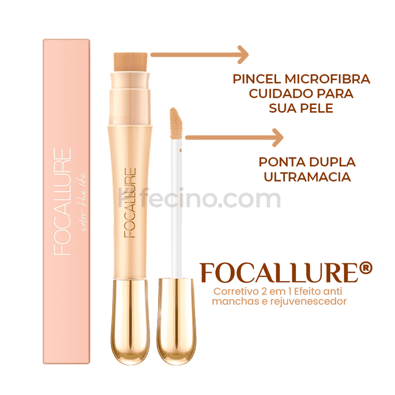 Focallure® - Corretivo 2 em 1 Efeito Anti-Manchas & Rejuvenescedor (LEVE 2 E ECONOMIZE)