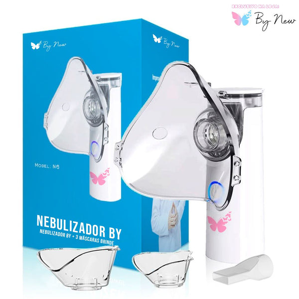 Nebulizador Médico BY™ + 3 Máscaras [BRINDE]