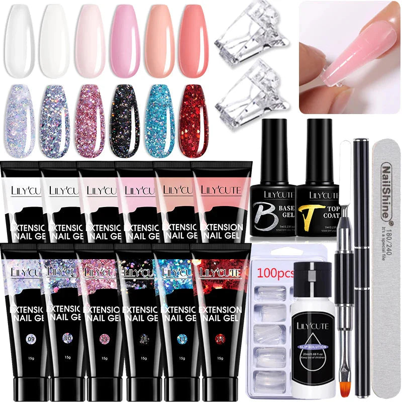 Fancy Nail™ - Kit de Unhas em Gel